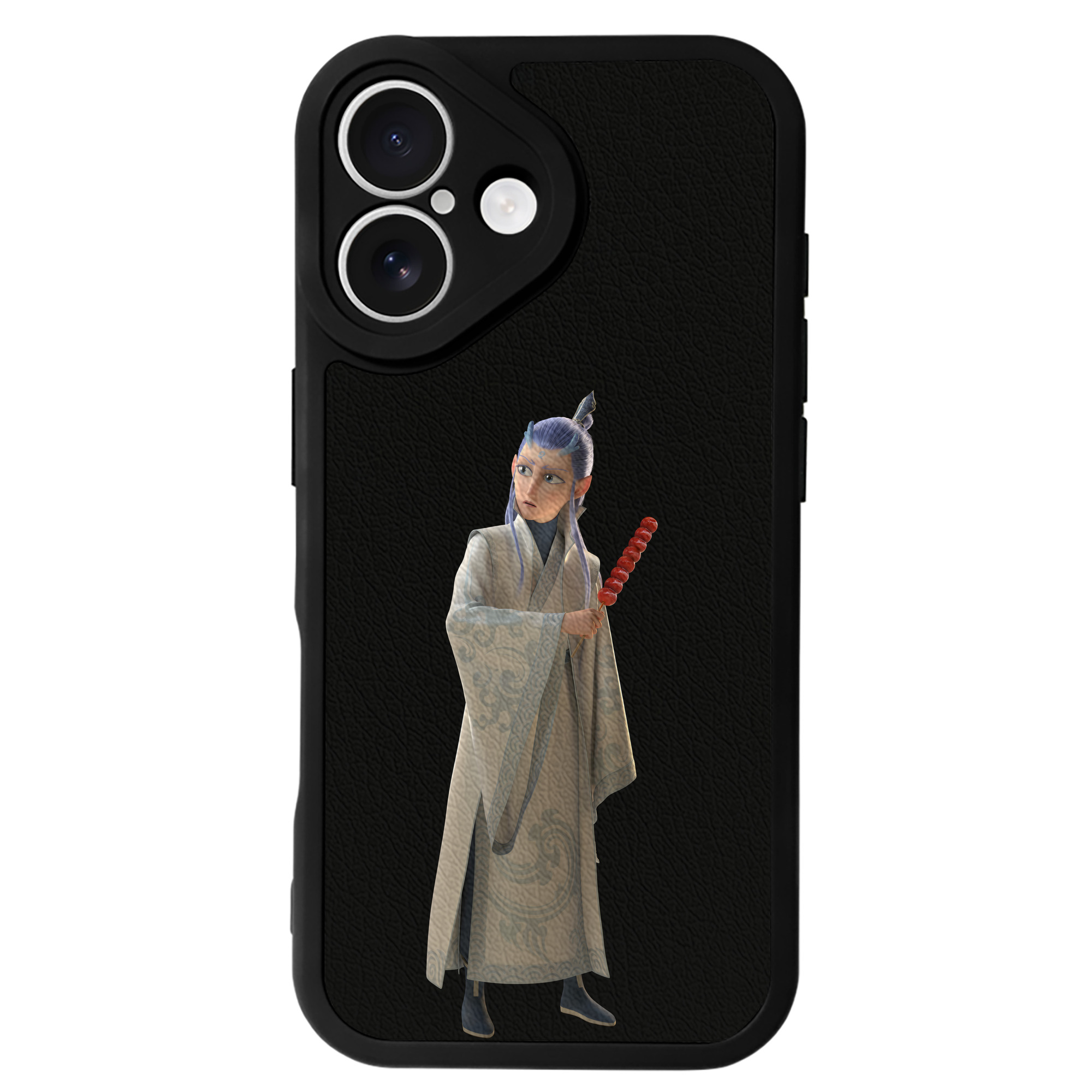 （画像用） Ne Zha 2 ナタ 魔童の大暴れ 【iPhone 16シリーズ対応】シリコンスマホケース（レザー調） 材質：シリコン